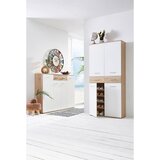 XORA omara za čevlje bela, barve hrasta | Shoptok.si