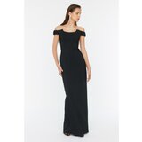 Trendyol Black Collar Detailed Evening Dress & Graduation Dress Cene