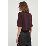 Gestuz Pamučna majica boja: bordo | shoptok.hr