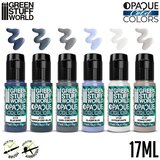 Green Stuff World Opaque Paint Set - Cold Colours | Set Akrilnih Boja x6 | Eponuda.com