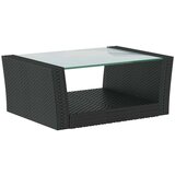  8-dijelna vrtna garnitura od poliratana s jastucima crna | shoptok.hr