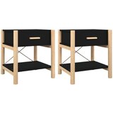 vidaXL Noćni ormarići 2 kom crni 42 x 38 x 45 cm od konstruiranog drva | shoptok.hr