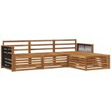 vidaXL Zunanja garnitura za sedenje Naravna 249 x 162,5 x 73 cm, (5000281639) | Shoptok.si