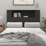 vidaXL vzglavna omarica črna 120x18,5x104,5 cm Cene