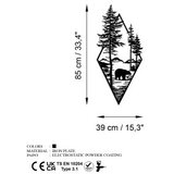 WALLXPERT Zidna dekoracija Medvjed - crni v2, 39x85cm, crna | Eponuda.ba