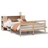 vidaXL Posteljni okvir brez vzmetnice 135x190 cm trdna borovina | Shoptok.si