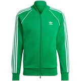 Adidas Jopa na zadrgo 'Adicolor Classics Sst' zelena / bela Cene