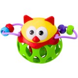  Senzorična igrača z mehko žogo Owl z ropotuljico, zelena | Shoptok.si