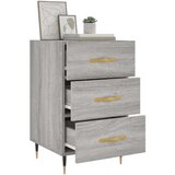 vidaXL Nočna omarica siva sonoma 40x40x66 cm inženirski les | Shoptok.si