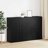  Ormarčići montirani na zid 2 pcs Crni hrast 69.5 x 34 x 90 cm | shoptok.hr