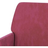  Fotelja crvena boja vina 62 x 79 x 79 cm baršunasta - boja crnog vina 1 | shoptok.hr
