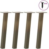  Noge za klubsko mizico 4 kosi naravno jeklo 30 cm jeklo | Shoptok.si