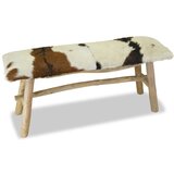 The Living Store Klop iz pravega usnja in tikovine - Klop Za Hodnik, (21493868) | Shoptok.si