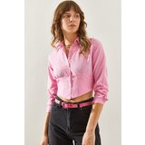 Bianco Lucci Women's Long Sleeve Shirt with Elastic Back | ePonuda.com
