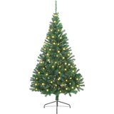  Umjetno predsvijetljeno božićno drvce Zelena 240 cm PVC | shoptok.hr