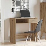 vidaXL Pisalna miza artisan hrast 80x40x75 cm inženirski les | Shoptok.si