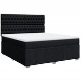 Maison Chic Box spring postelja - Vzmetna postelja z vzmetnico črna 180x200 cm blago SL24150, (21880071) | Shoptok.si