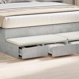  Ladice za krevet s ladicama Betonski sivi 160 x 36,5 x 16,5 cm | shoptok.hr