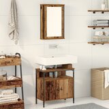 vidaXL kopalniški pohištveni set Set 2 Star les Inženirski les, steklo | Shoptok.si