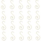 INF Okrasni kaveljčki S-oblike - Set 20 kosov za praznično dekoracijo Gold, (5000072429) | Shoptok.si