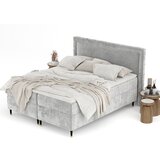 Maison de Rêve Svetlo siva boxspring postelja s prostorom za shranjevanje 200x200 cm Voyage – | Shoptok.si