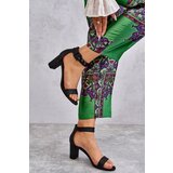Boto Glossy Heel Sandals Black Maxim | shoptok.hr