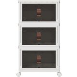 vidaXL Škatla za shranjevanje s kolesi 28 L 48,5x29,5x86 cm | Shoptok.si
