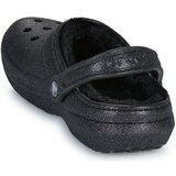 Crocs Cokli Classic Fuzz Lined Glitter Clog Črna | Shoptok.si