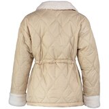 Trendyol Beige Collar Plush Detailed Quilted Coat | ePonuda.com