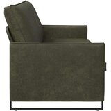 SOFA za 3 osobe Maslinasto zelena 220 x 81 x 82 cm Umjetni sued Slike