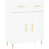  Visoka komoda bijela 69,5x34x180 cm konstruirano drvo | shoptok.hr