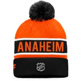 Fanatics Authentic Pro Game & Train Cuffed Pom Knit Anaheim Ducks Winter Hat