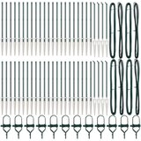  Stebri s konico 52 kos Ø32 mm 100 cm Cinkano jeklo | Shoptok.si