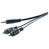 SpeaKa Professional SP-1300904 cinch / klinker avdio priključni kabel [2x moški cinch konektor - 1x 3\,5 mm banana moški konektor] 5.00 m siva, (20431622) Cene