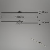 BRILONER 3717-025 - led plafonski luster rey 2xLED/12W/230V crne boje | Eponuda.com