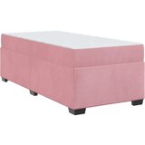  Posteljni okvir z vzmetnico z vzmetnico Roza 90 x 190 cm Žamet | Shoptok.si