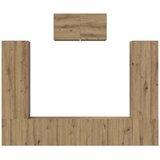  Set TV komoda Zidne 7 pcs Umjetnički hrast Konstruirano drvo | shoptok.hr
