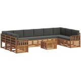  Set vanjskih sofa 11 kom. Prirodna i antracit | shoptok.hr