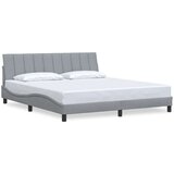 vidaXL Posteljni okvir brez vzmetnice svetlo siv 180x200 cm tkanina | Shoptok.si