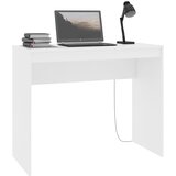  Radni stol bijeli 90 x 40 x 72 cm od konstruiranog drva | shoptok.hr