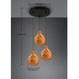 REALITY Luster na sajli SPROUT 3xE14/40W/230V braon/ratan | Eponuda.com