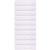 vidaXL Kopalne brisače 10 kos bela 100x150 cm 360 g/m² 100% bombaž | Shoptok.si