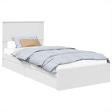  Krevet s od storage Bijelo 75 x 190 cm Konstruirano drvo | shoptok.hr