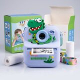 Plavi fotoaparat dinosaurus sa štampačem za decu | Eponuda.com