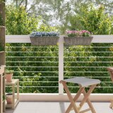  Viseća Košara za Saksije 2 pcs Siva 48 x 22 x 15 cm Lacak Ratan | shoptok.hr