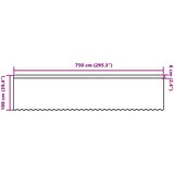  Čipkasta zavjesa sa zavjesama Bijelo 750 x 100 cm Poliester | Eponuda.com