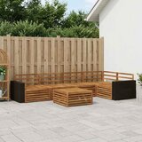  Set vanjskih sofa 6 kom. Prirodna Čvrsto drvo akacije | shoptok.hr
