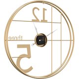  Zidni sat zlatni Ø50 cm željezni | shoptok.hr
