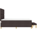  s opruga kutije Tamno smeđa 200 x 160 cm tkanina | shoptok.hr