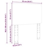 vidaXL Vzglavje z vzglavjem Betonsko siva 90 cm Konstruiran les | Shoptok.si